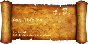 Agg Diána névjegykártya